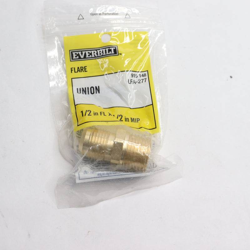 Everbilt Flare Union 1/2" FL x 1/2" MIP LFA-277 915148