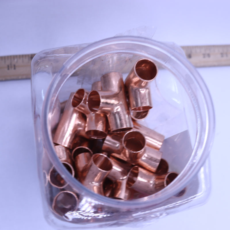 (27-Pk) Everbilt Wrot Copper All Cup Tee Fitting 1/2" x 1/2" 1002835570