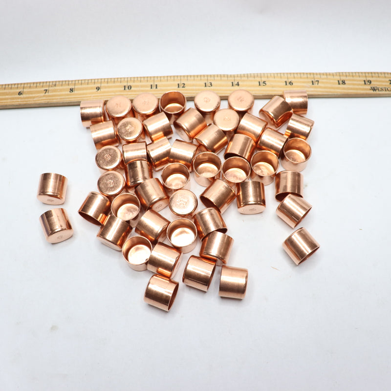 (50-Pk) Everbilt Tube Cap Fitting Pro Pack Copper 3/4" x 3/4" 1002 872 412