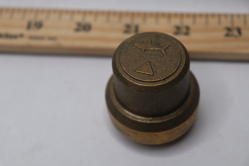 Sharkbite Push Cap Push To Connect Plumbing Fitting Brass 1" U520LFA