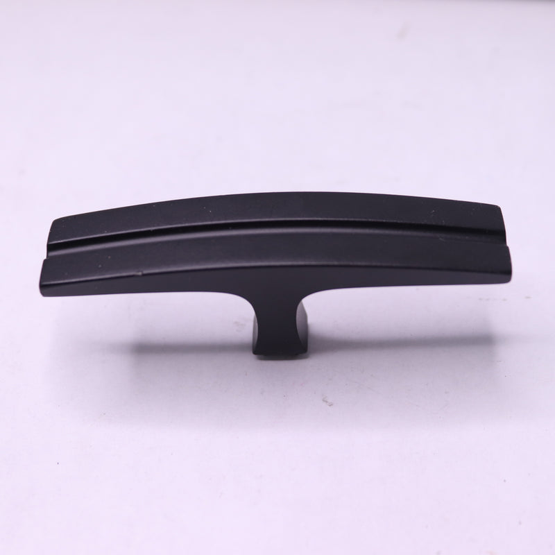 Liberty Curved Groove Elongated Bar Cabinet Knob Matte Black 3" P43118C-FB-CP