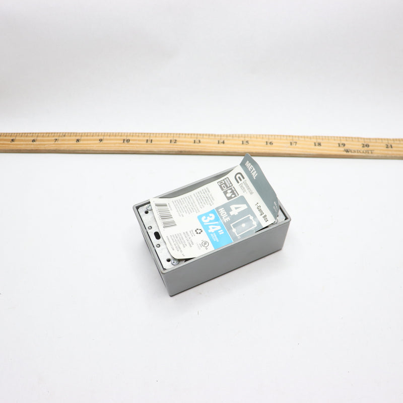 Commercial Electric1-Gang Metallic Weatherproof Box with Hardware 884 464
