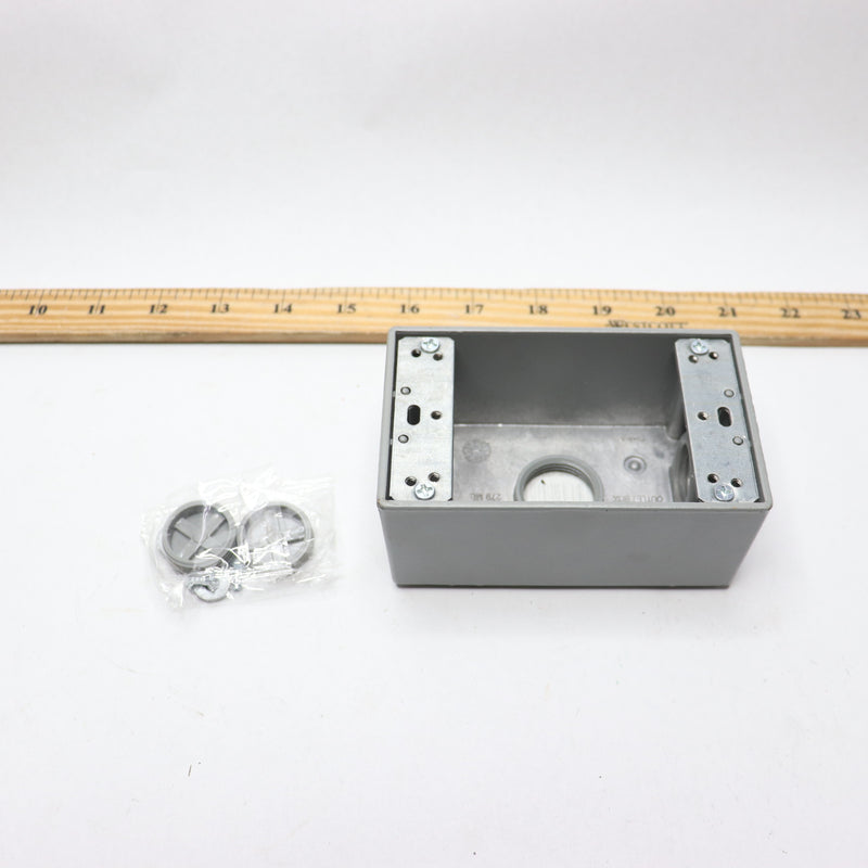 Commercial Electric1-Gang Metallic Weatherproof Box with Hardware 884 464