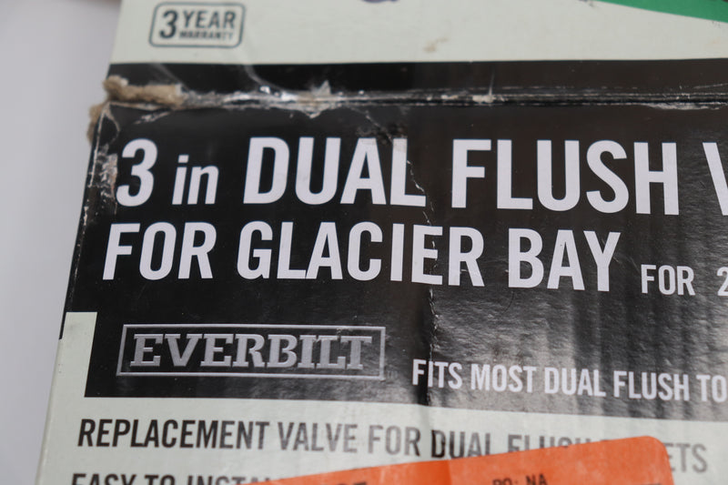 Everbilt Dual Flush Valve for Glacier Bay 3" Toilets - Missing Rods