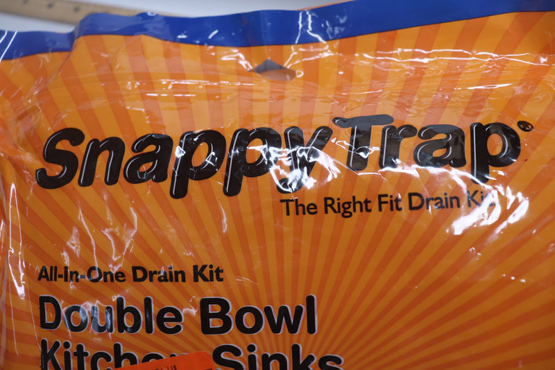 Snappy Trap Drain Kit For Double Bowl Kitchen Sink PVC 1-1/2" DK-110