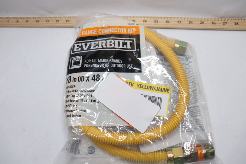 Everbilt Gas Range Connector Kit 5/8"OD x 48"L - Missing Hardware & Tape