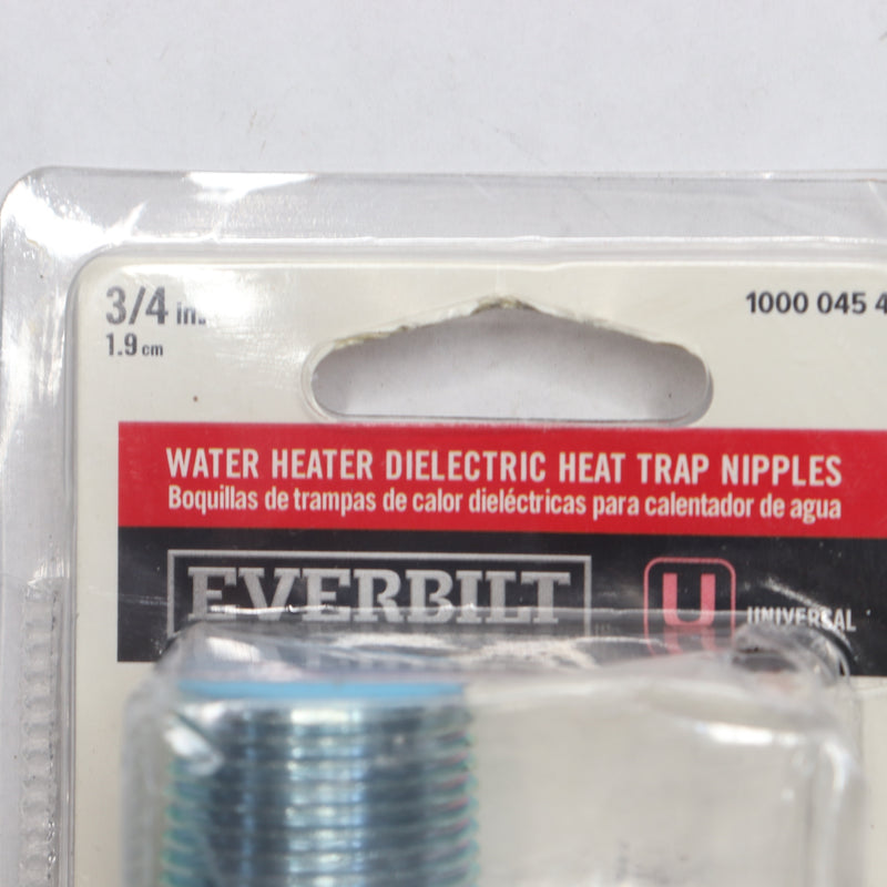 Everbilt Dielectric Nipple Heat Trap 3/4" V885193 - Incomplete - Missing Hot One