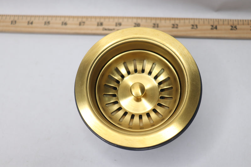 Vigo Kitchen Sink Strainer Matte Brushed Gold 4" VGSTRAINERMG