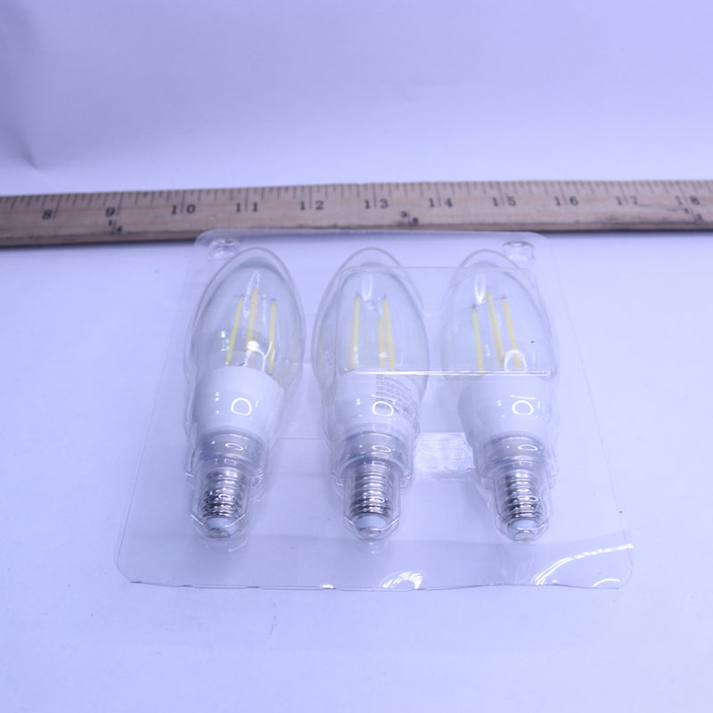 (3-Pk) EcoSmart Dusk to Dawn LED Vintage Edison Light Bulb Daylight 1006 305 810