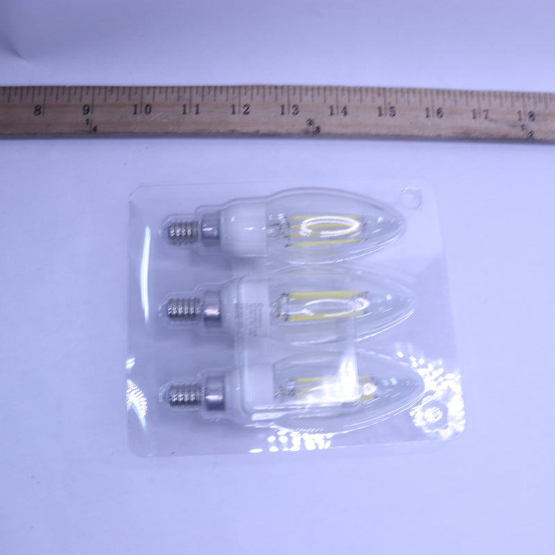 (3-Pk) EcoSmart Dusk to Dawn LED Vintage Edison Light Bulb Daylight 1006 305 810