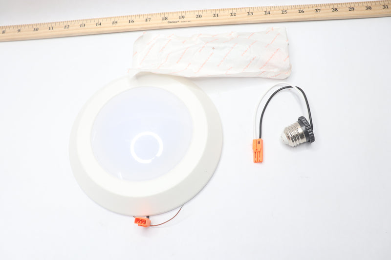 Halo Integrated Recessed Ceiling Light Trim White 3000K 6" BLD606930WHR