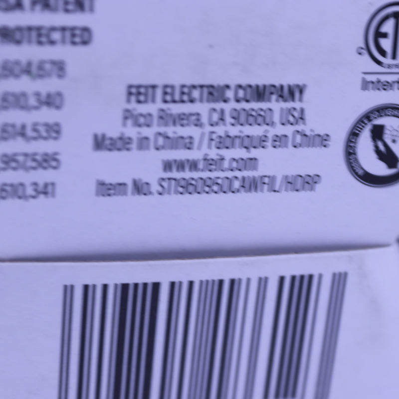 Feit Electric Dimmable Edison LED Light Bulb Clear Glass Daylight 5000K 60W