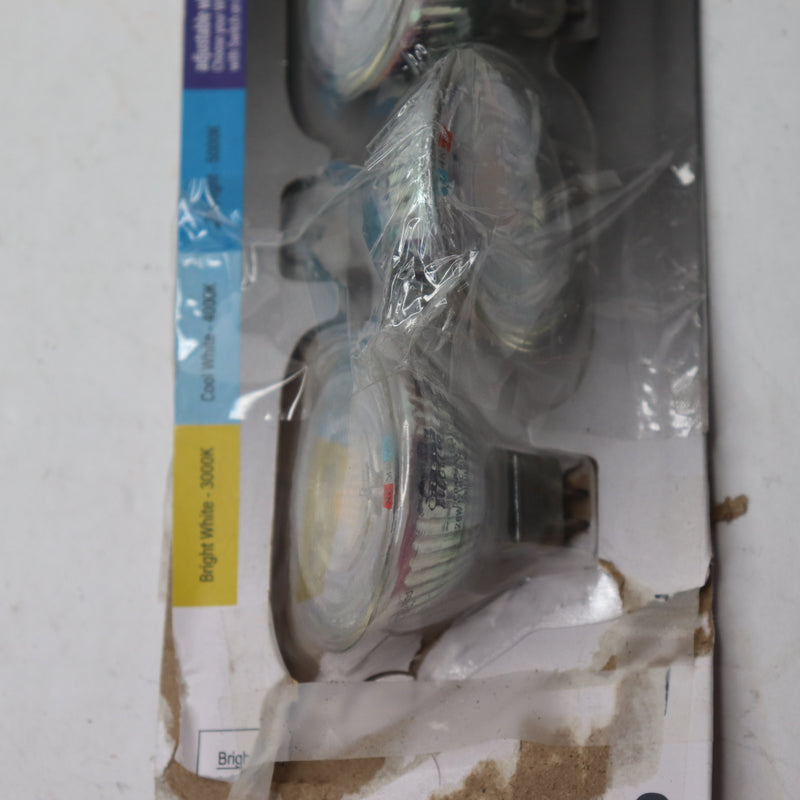 (3-Pk) Feit Electric LED Flood Light Bulb Bi-Pin MR16 GU5.3 12V 20W Eqv