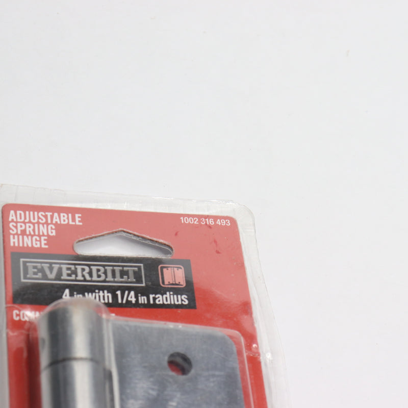 Everbilt Adjustable Hinge Spring Satin Chrome 4" w/ 1/4" Radius 1002316493