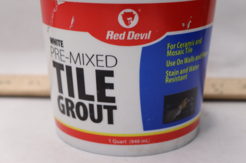 Pre-Mixed Tile Grout White 1 Quart 0424