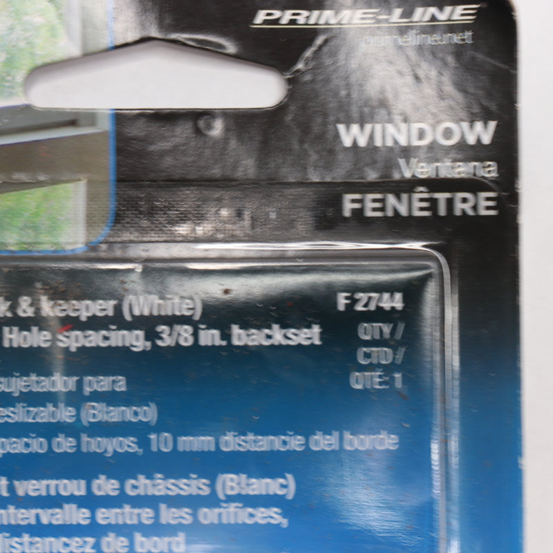 Prime-Line Sash Lock White Powder Coat F 2744