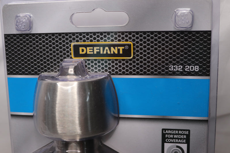 Defiant Brandywinde Collection Bed & Bath Door Knob Stainless Steel Finish