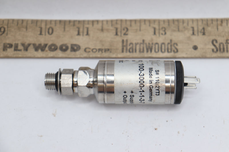 Noshok Pressure Transmitter 10-30VDC In, 4-20mA Out 0-300 psi 100-3000-1-1-3-7