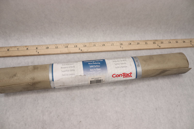 Con-Tact Premium Non-Adhesive Shelf and Drawer Liner Taupe 18" x 4' 04F-C6U59-01