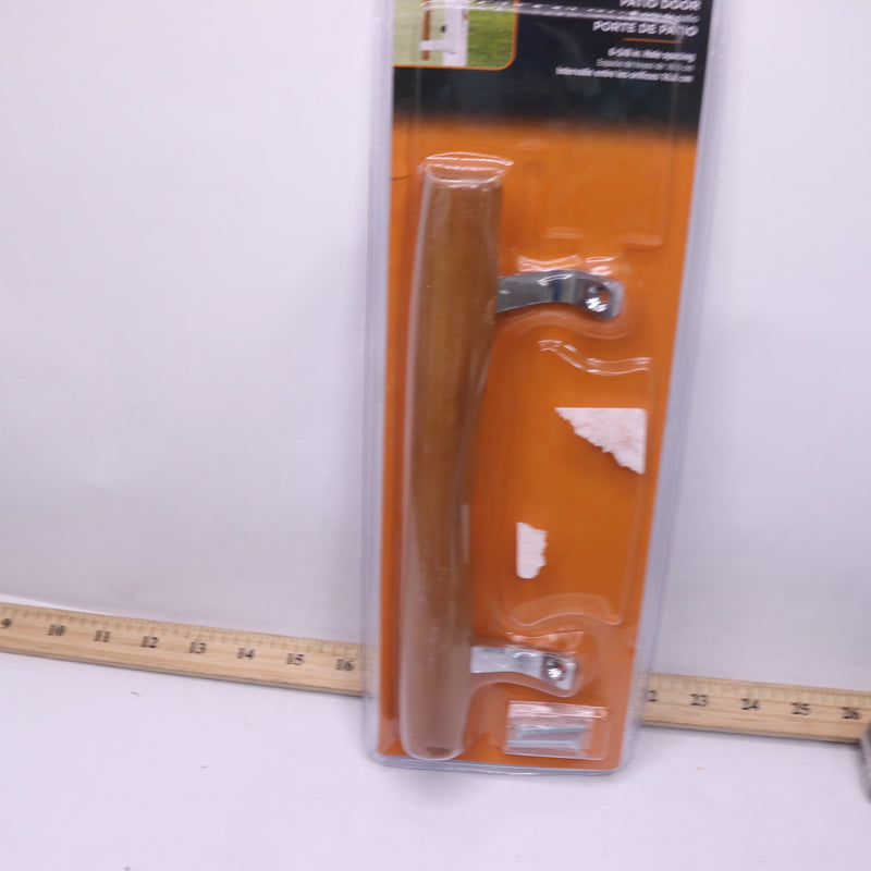 Prime-Line Sliding Patio Door Wood Pull Chrome Plated Bracket 1034