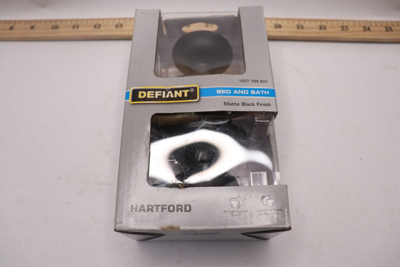 Defiant Bed/Bath Door Knob Set Matte Black 1007 789 937