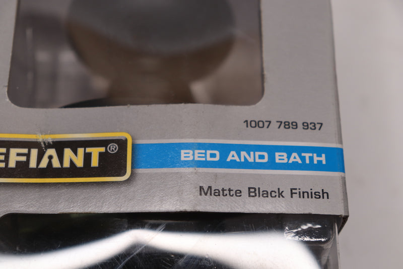 Defiant Bed/Bath Door Knob Set Matte Black 1007 789 937