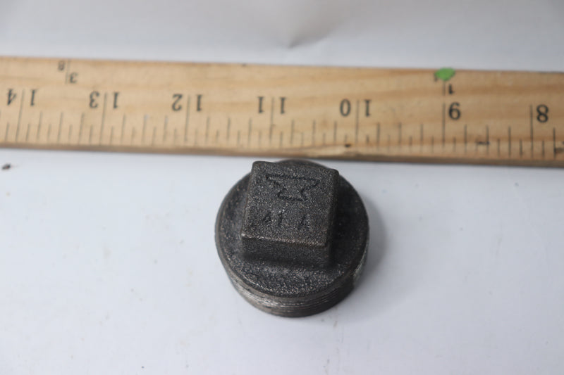 Threaded Square Plug Carbon Steel Schedule 80 1-1/4"