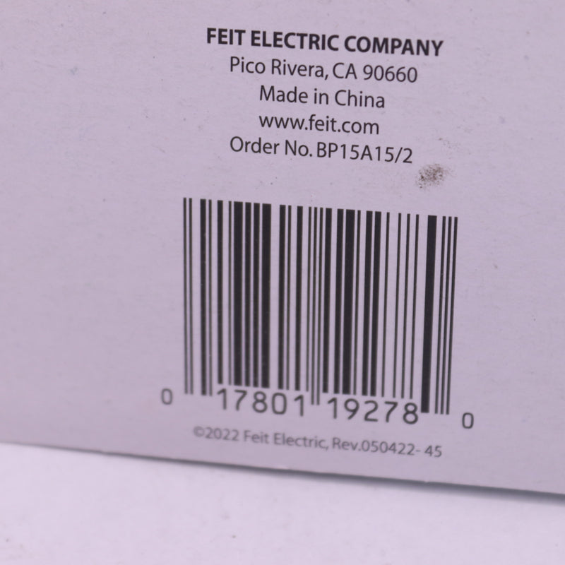 (2-Pk) Feit Electric Fan Bulb BP15A15/2