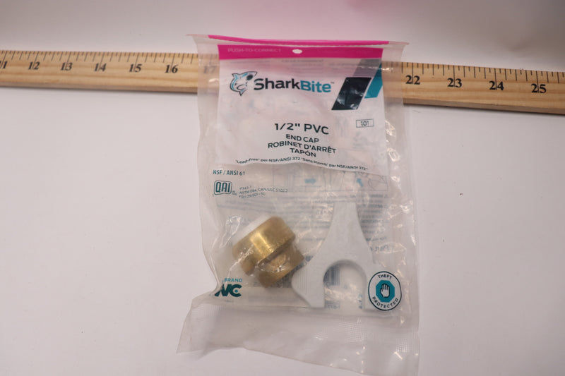 Sharkbite Cap Push To Connect Plumbing Fitting PVC Brass UIP514