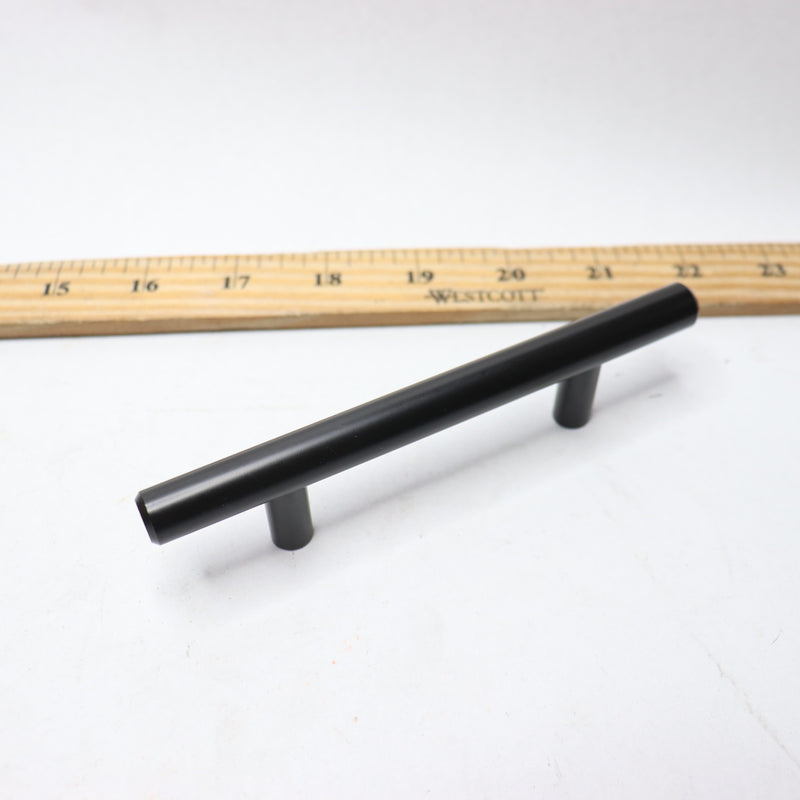 (2-Pk) Bar Cabinet Drawer Pull Flat Black 3" Center P15510C-FB-SP - No Hardware