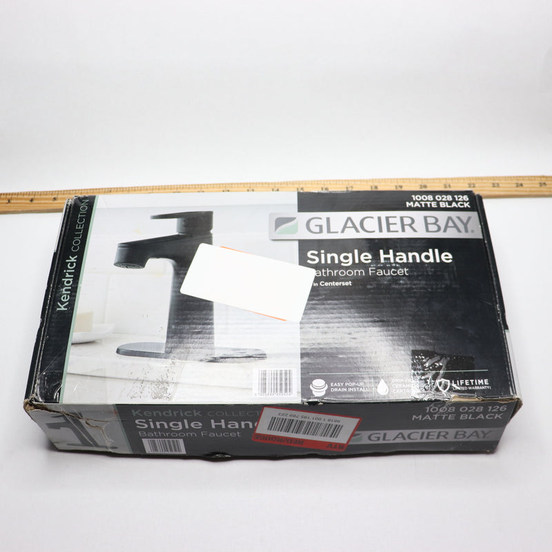 Glacier Bay Kendrick Single Hole Single-Handle Bathroom Faucet Matte Black