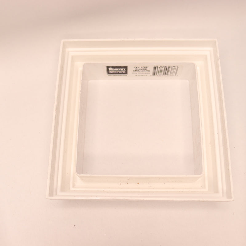 Fiberon Post Sleeve Base Molding White 4" x 4" POSTSLVMLDG4WHF