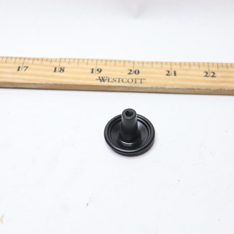 Liberty Classic Round Cabinet Knob Matte Black 1-1/4" P40052C-FB-C - No Hardware