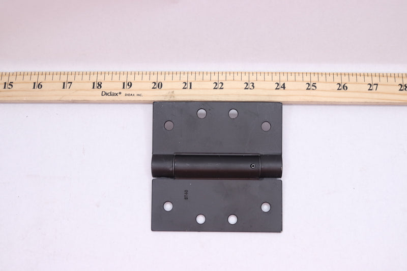 Everbilt Adjustable Spring Door Hinge Square Matte Black 4" 29447