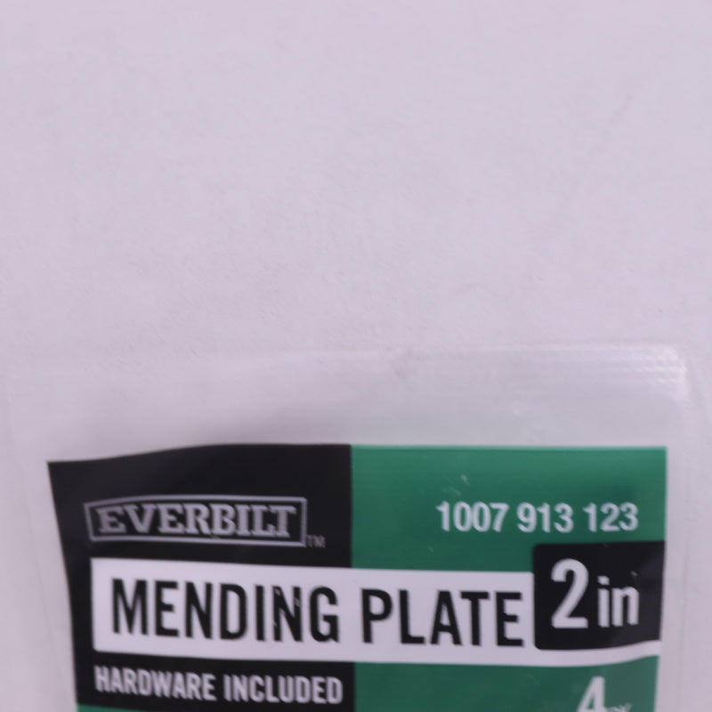 (4-Pk) Everbilt Mending Plate Satin Brass 2" 1007 913 123