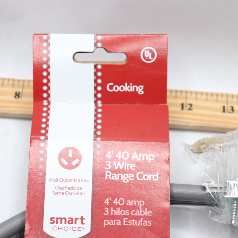 Smart Choice 3 Wire Range Cord 40 Amp 4' 5304490721