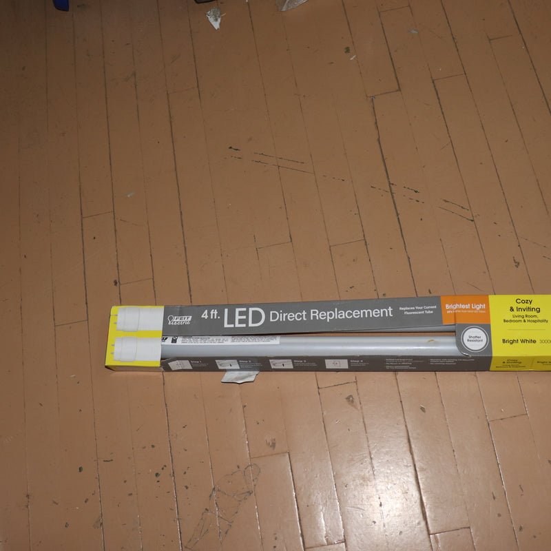 (2-Pk) Feit Electric Linear Plug & Play Bi-Pin Base T12 LED Linear Lamp