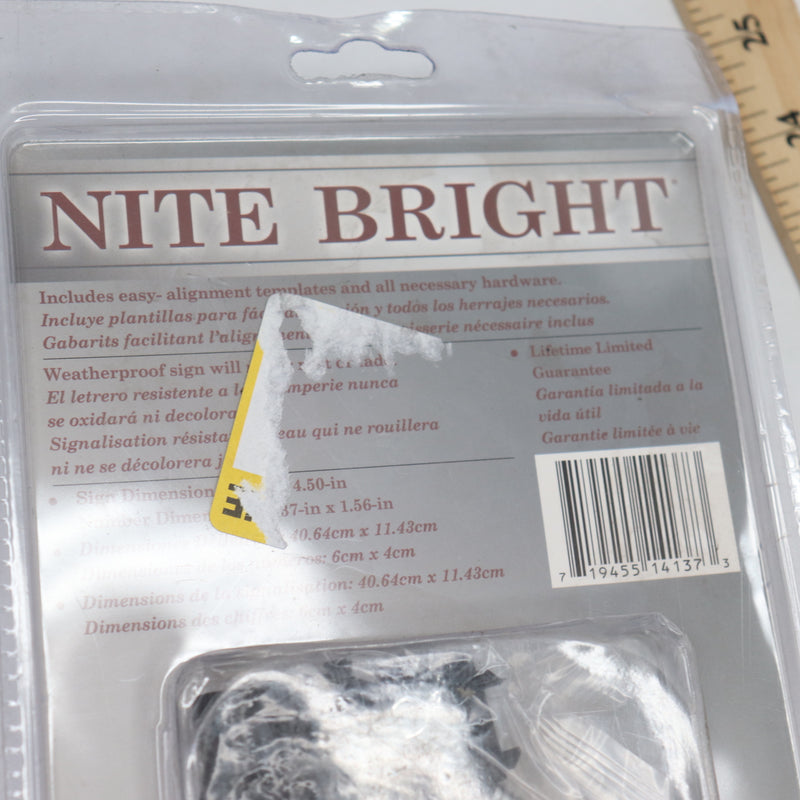 Whitehall Products Nite Bright Address Sign Kit 16" x 4.5" 14137