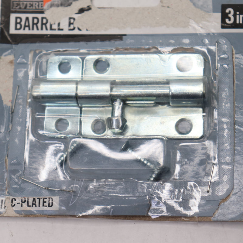 Everbilt Barrel Bolt Zinc-Plated 3" 20054