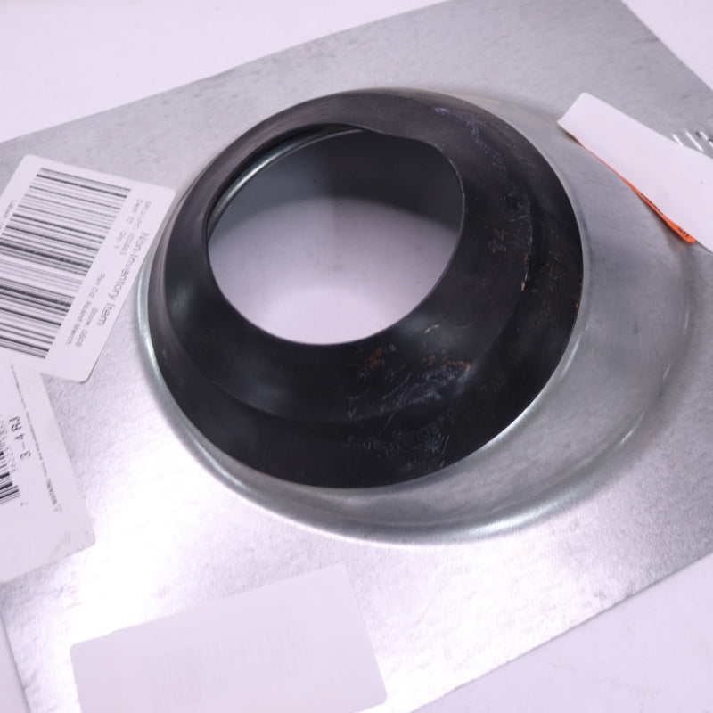 Adjustable Pipe Flashing w/  Galvanized Steel Base and Rubber Collar 3" & 4"