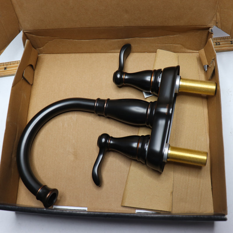 Delta 2-Handle Bathroom Faucet  Oil Rubbed Bronze 4" Centerset - No Hardware