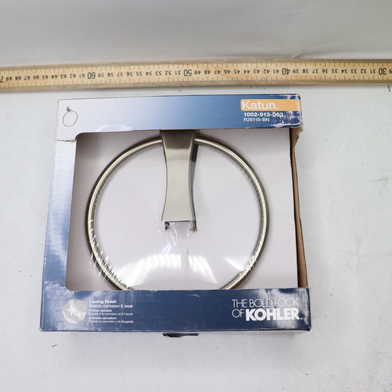 Kohler Katun Towel Ring Vibrant Brushed Nickel R26119-BN