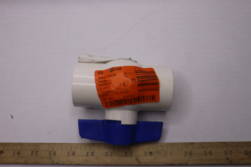 Everbilt Ball Valve Schedule 40 PVC 1-1/2" FIP x FIP 107-137EB