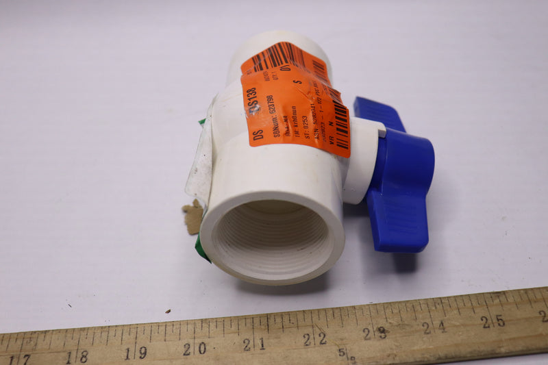 Everbilt Ball Valve Schedule 40 PVC 1-1/2" FIP x FIP 107-137EB