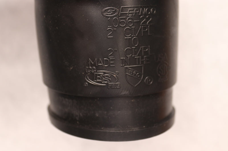 Fernco Flexible Coupling Cast Iron/Plastic Black 2" 1056-22 - Incomplete