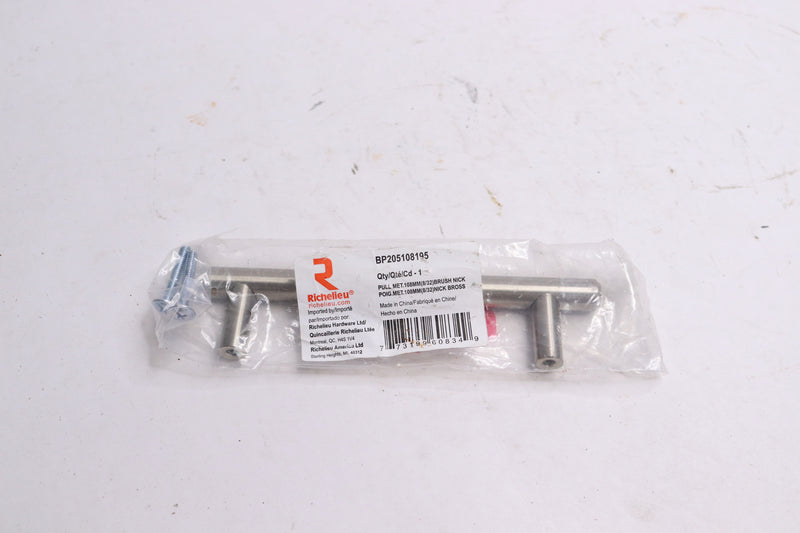 Richelieu Hardware Pull Brushed Nickel 4 1/4" Centers BP205108195