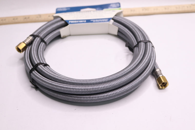 GE Universal Braided Icemaker Water Line 1/4&quot; Inlet & Outlet 12-Ft