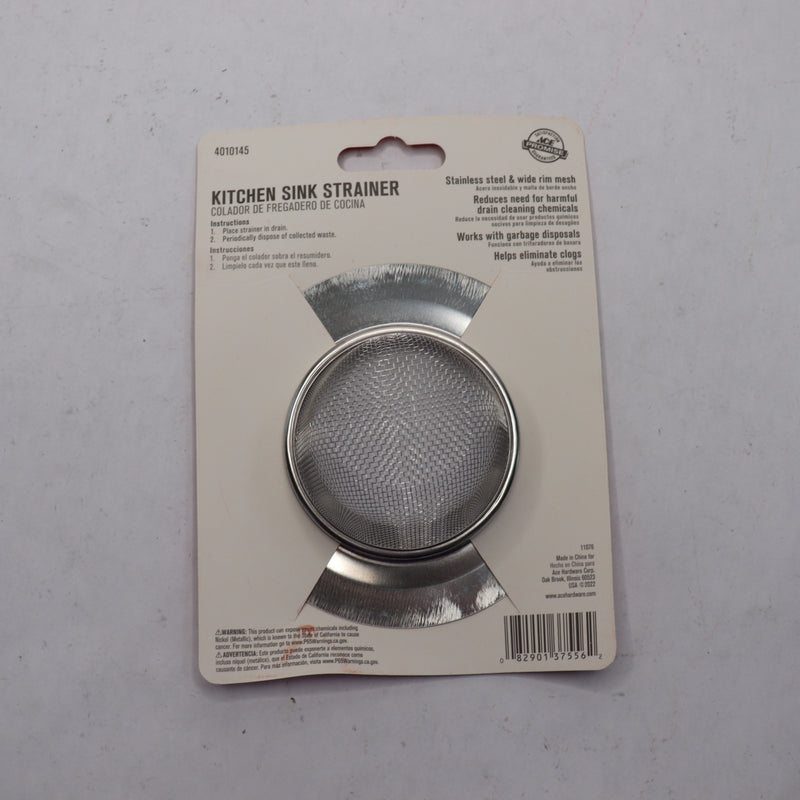 Ace Sink Strainer Stainless Steel 4-1/2" 4010145