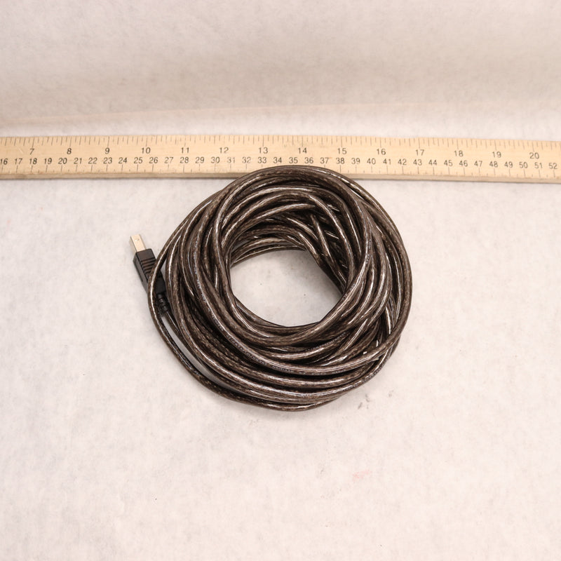 Monoprice Cable USB A - USB B 2.0 Black 28/24 AWG 33' 7531