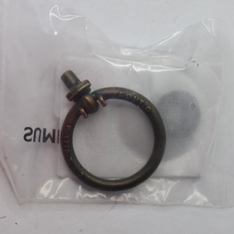 Sumner Street Home Hardware Large 1.75 in. Antique Brass Ring Pull